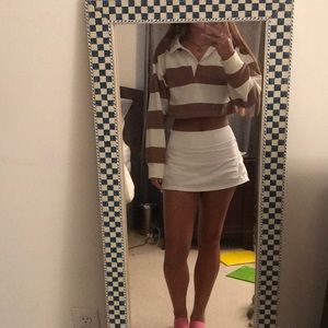 boohoo cropped rugby pullover